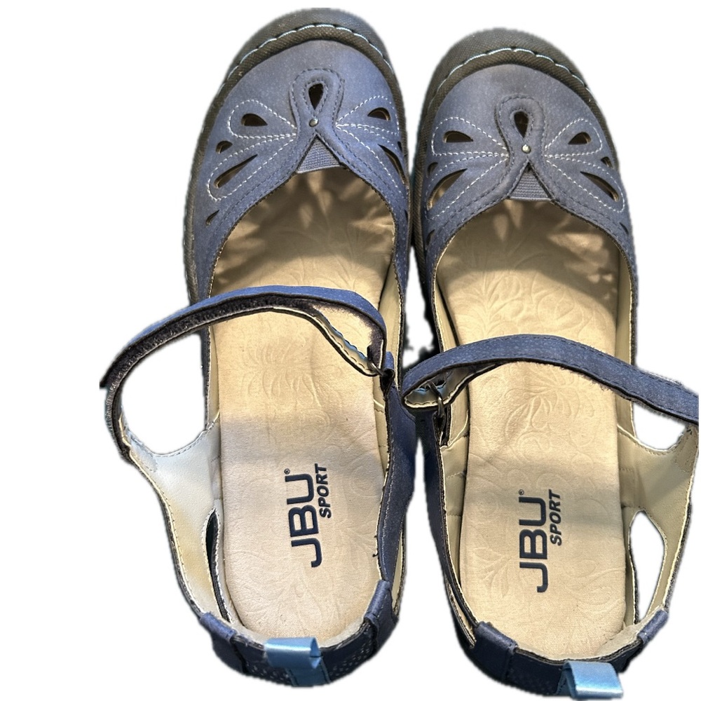 JBU Sport Closed Toe Sandal Navy blue size 10